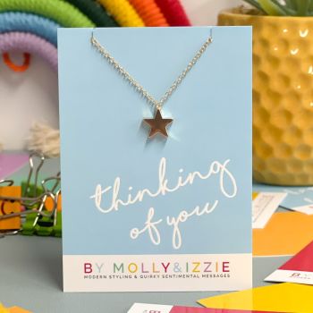Thinking Of You Star Necklace - Gold Plated - Pack of 5