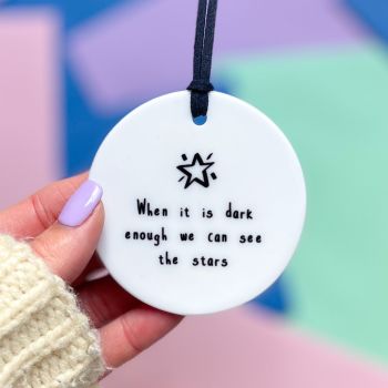 See The Stars Ceramic Hanging Disc