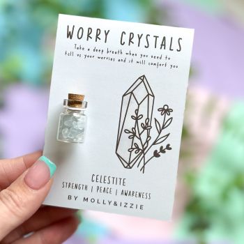Worry Crystals - Celestite - Pack of 5