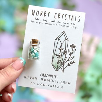 Worry Crystals -  Amazonite - Pack of 5