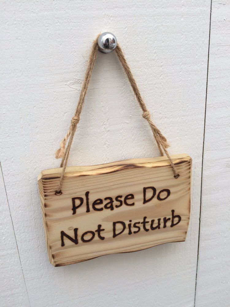 Please Do Not Disturb - 15cm x 10cm