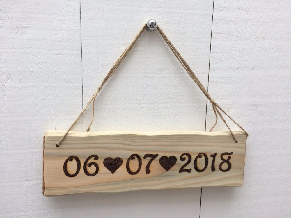Save The Date - 32cm x 10cm