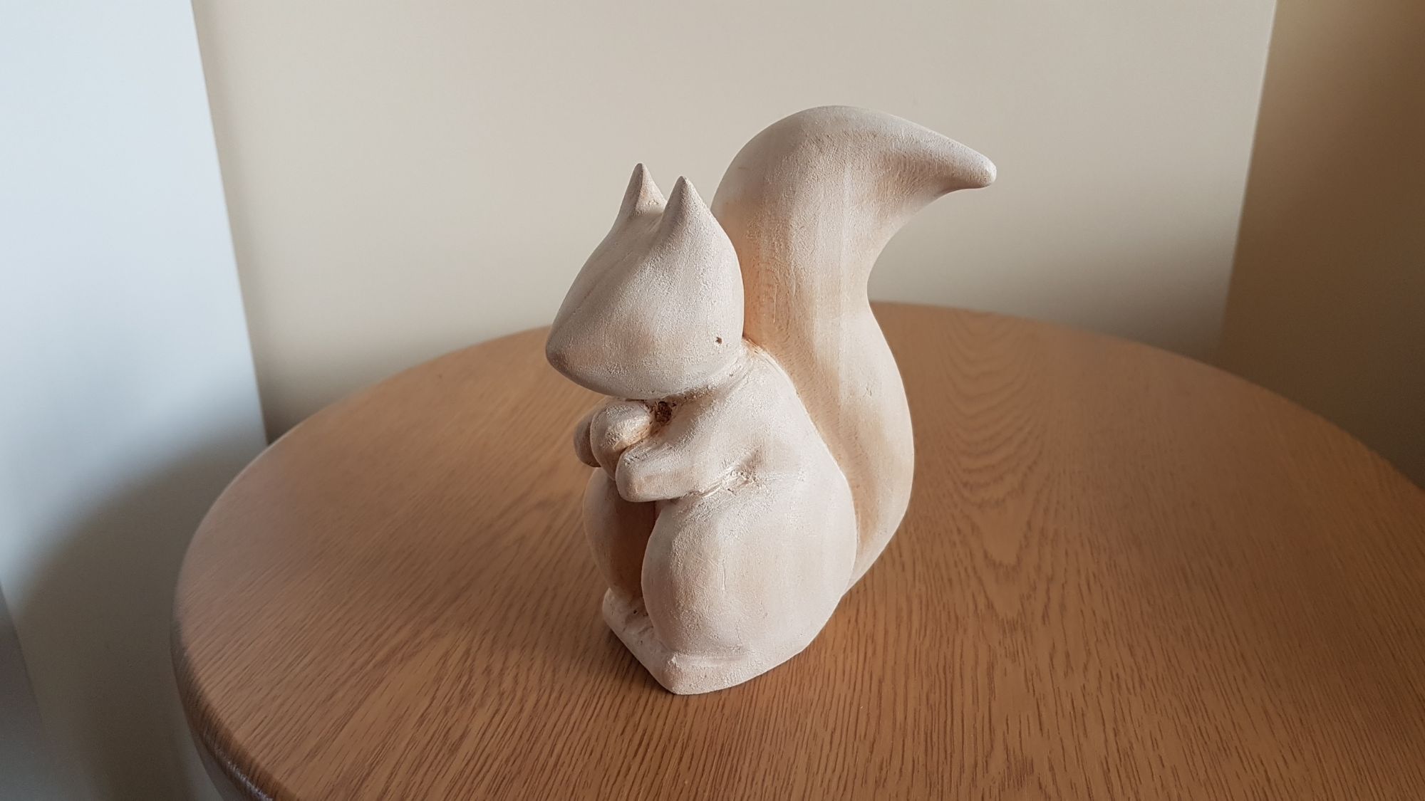 Squirrel hand carved Lime