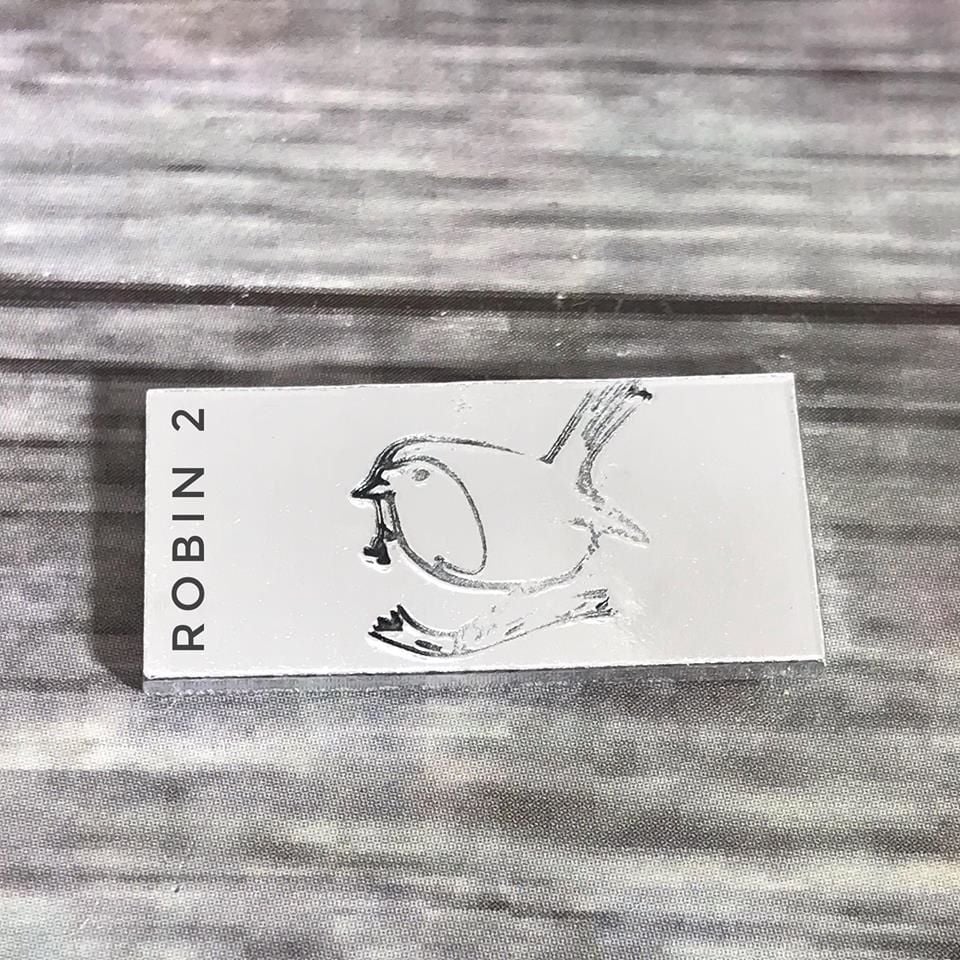 Robin metal design stamp