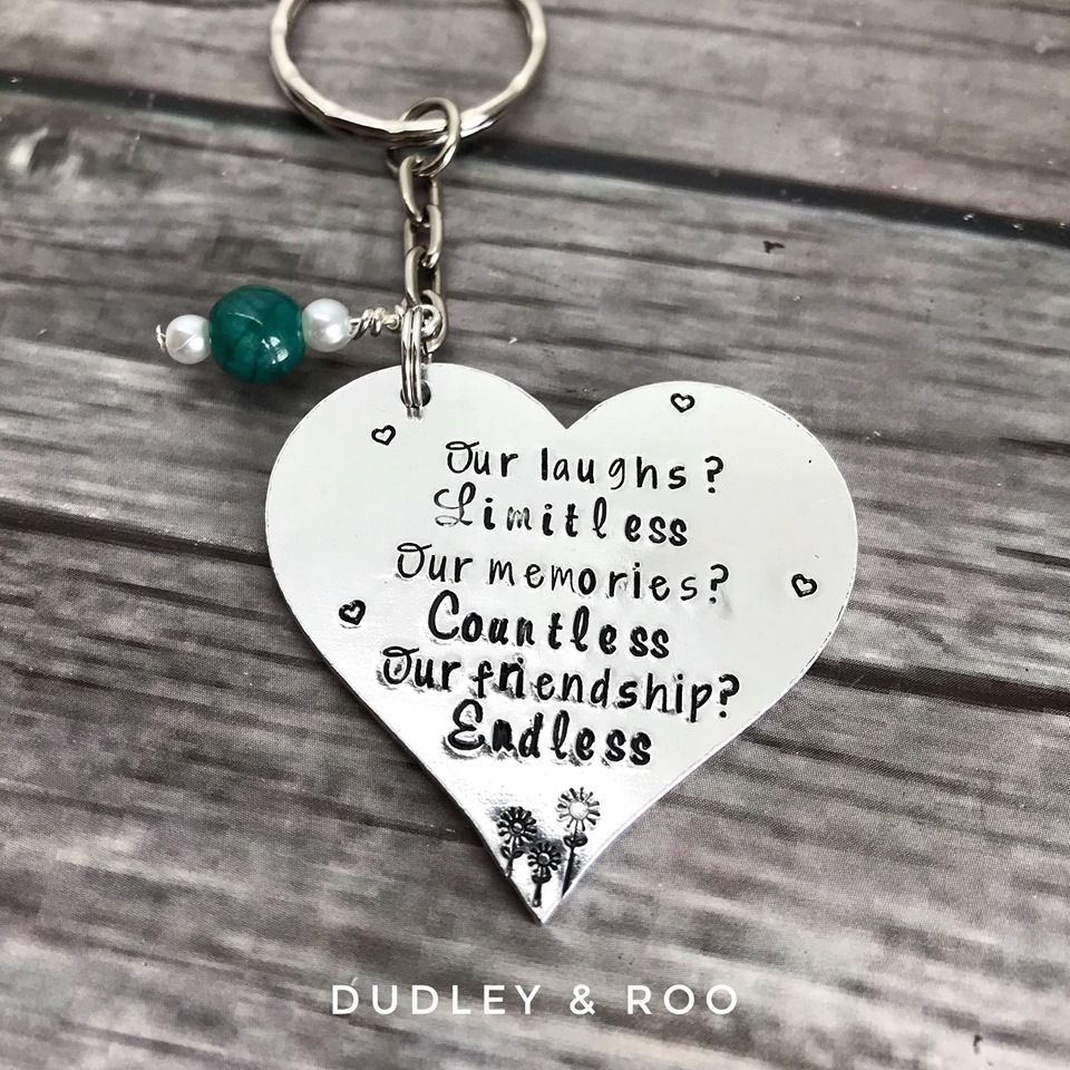 Friendship Quote Keyring