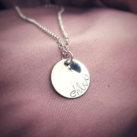 Silver Disc Necklace | Full Moon | Celestial Collection