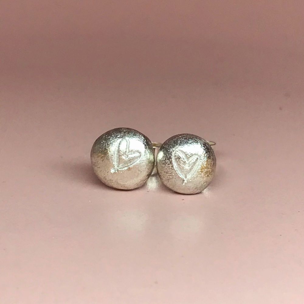 Silver Pebble Stud Earrings | Pebble Collection