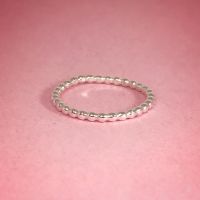 Sterling Silver Beaded Ring 