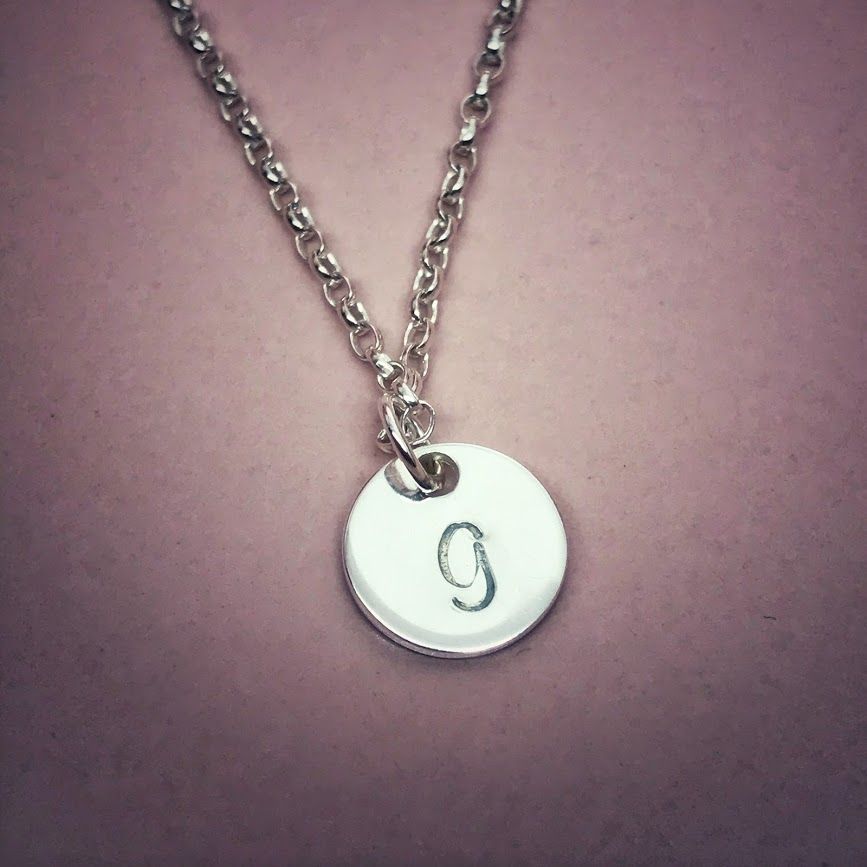 Silver Disc Necklace | Mini Moon | Celestial Collection