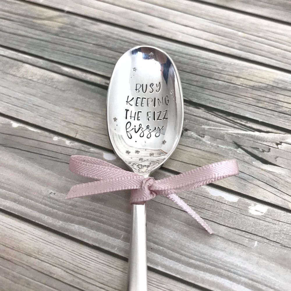 Stamped Vintage Spoon | Keeping The Fizz Fizzy | Champagne Plug