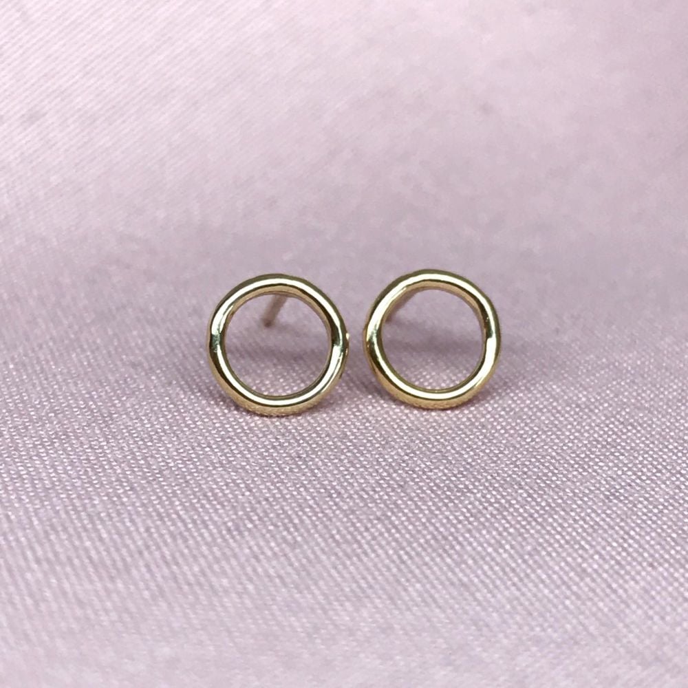 Gold Filled Circle Earrings