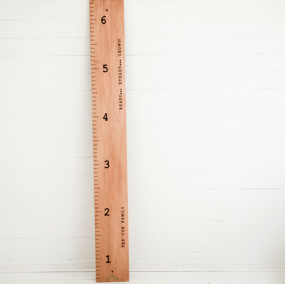 Personalised Giant Ruler Height Chart