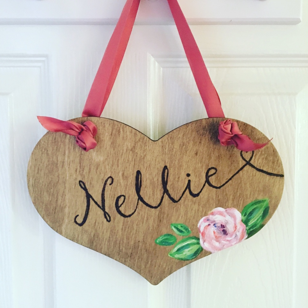 Personalised Name Plaque (Heart-Shaped)