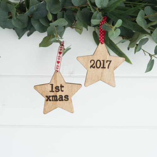 Personalised First Christmas Decoration