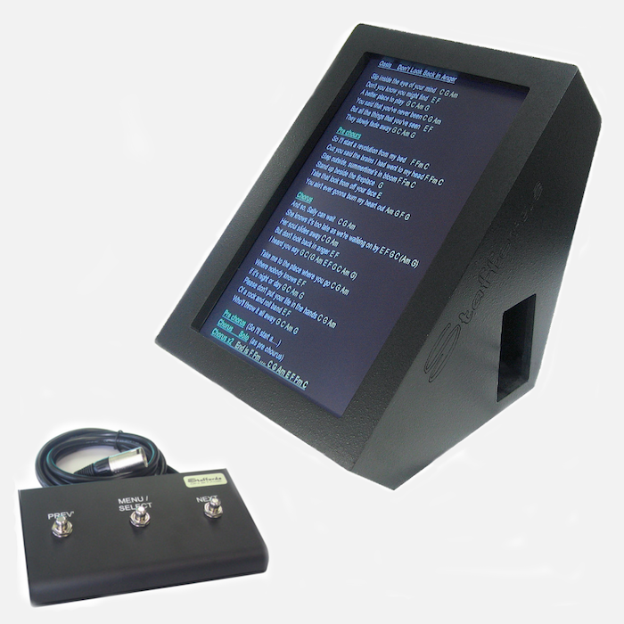Teleprompter for singers and musicians stageprompter