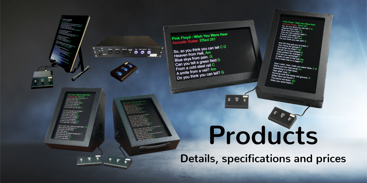 Teleprompter Products for Singers