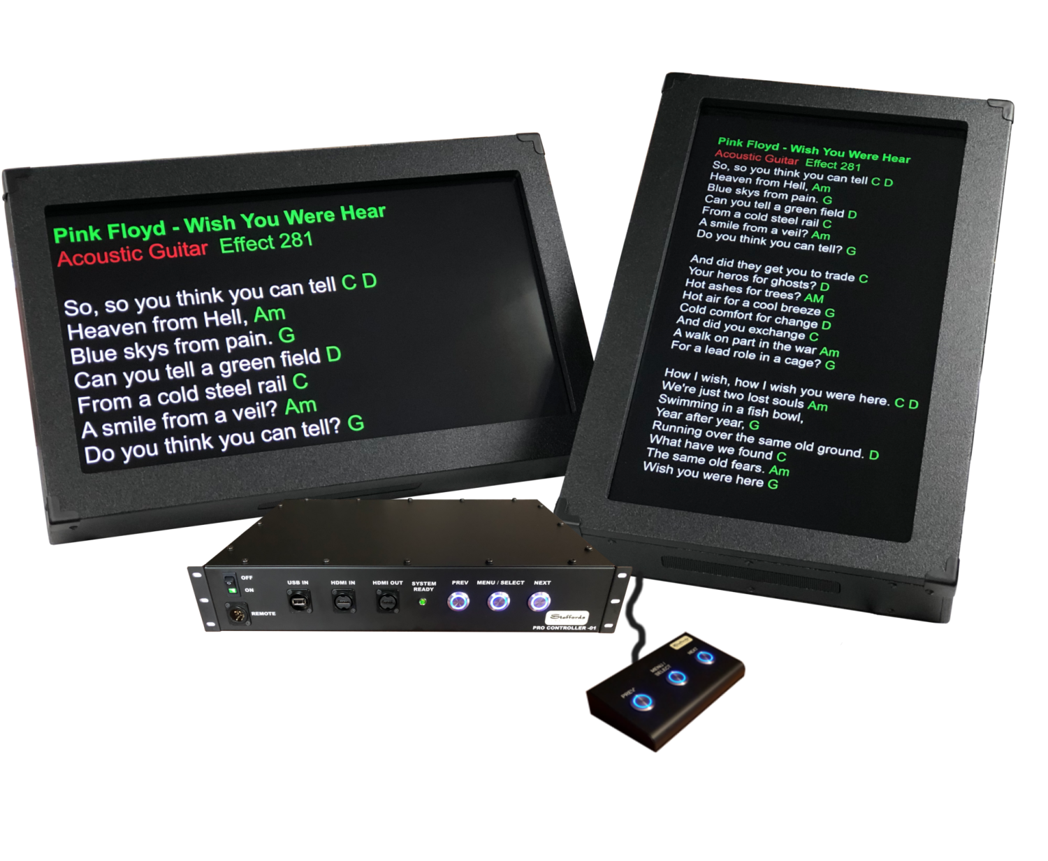 lyric prompter for singers