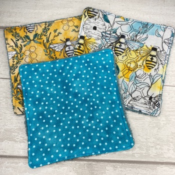 Large Face Wipes Set Of 3 - Bee & Spot Set