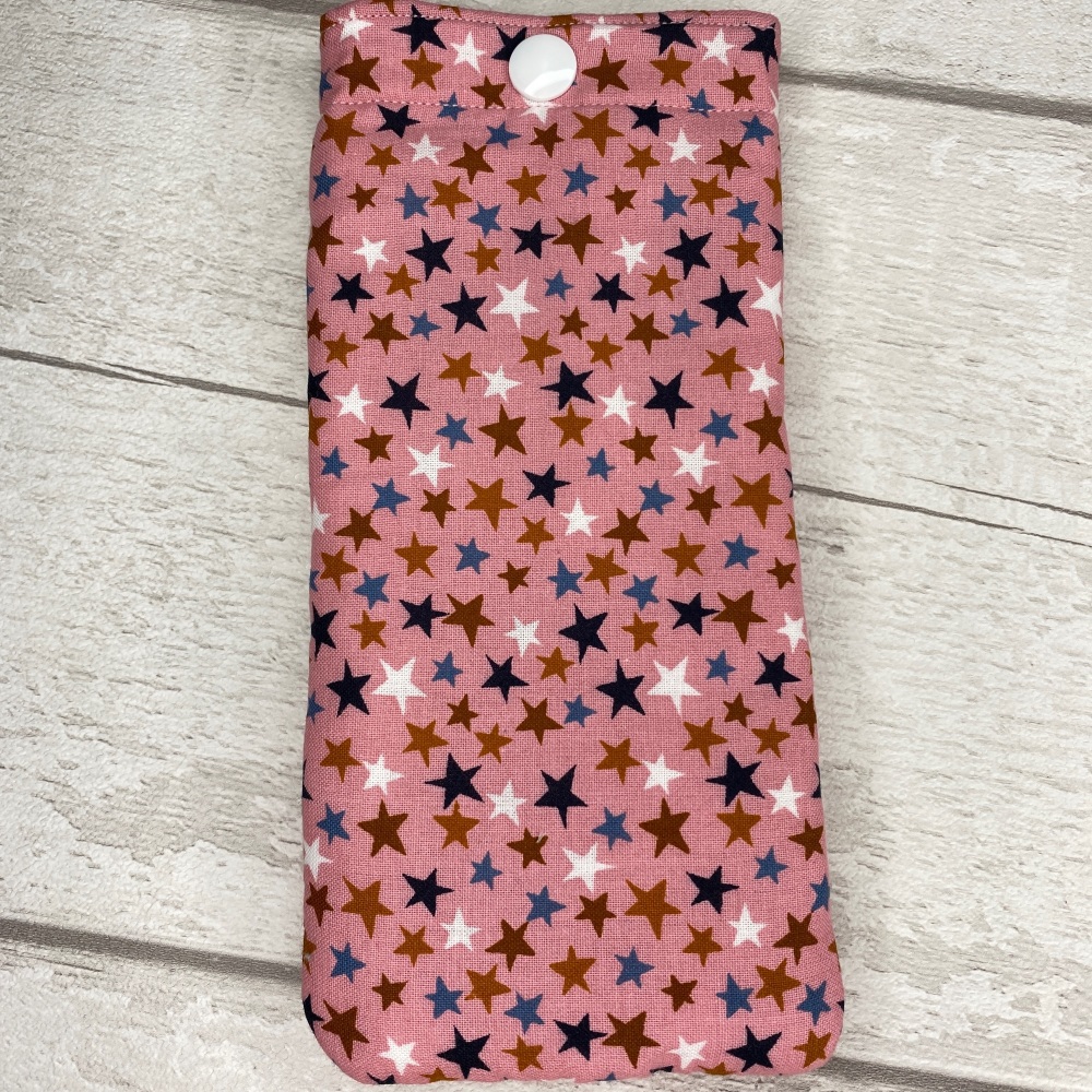 Pink Stars Glasses Pouch