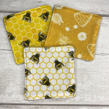 Mini Face Wipes Set Of 3 - Bee Set