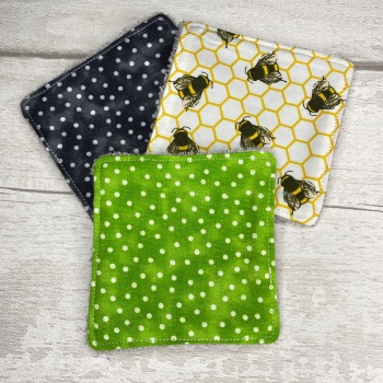 Mini Face Wipes Set Of 3 - Spots & Bee Set