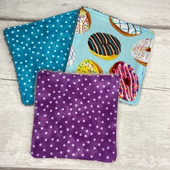 Mini Face Wipes Set Of 3 - Spots & Doughnut Set