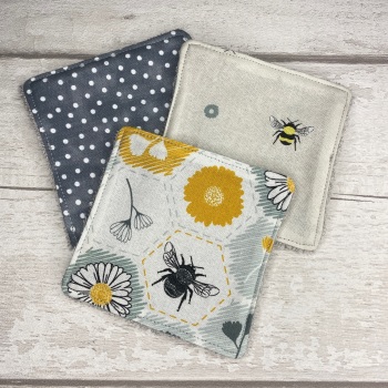 Mini Face Wipes Set Of 3 - Bee & Spots Set