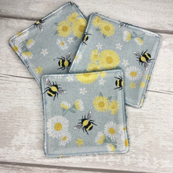 Mini Face Wipes Set Of 3 - Matching Bee Set