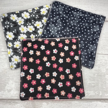 Large Face Wipes Set Of 3 - Floral & Spot Set