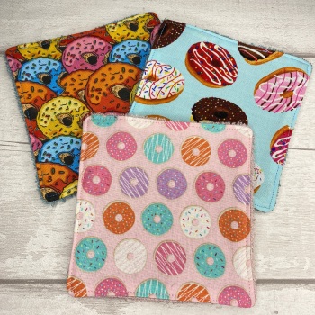 Large Face Wipes Set Of 3 - Doughnut Set