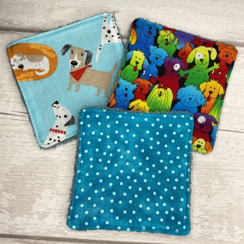 Mini Face Wipes Set Of 3 - Dogs & Spots Set