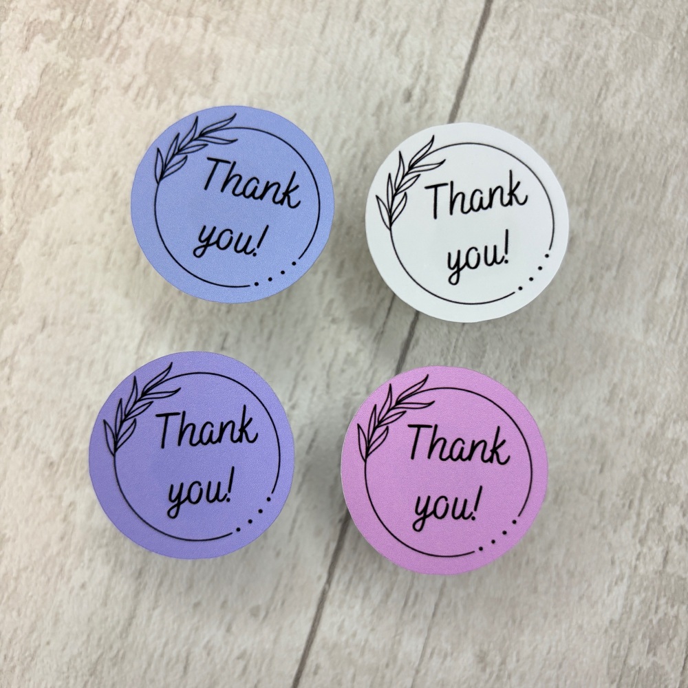 35 Pack - 33mm Thank You Stickers