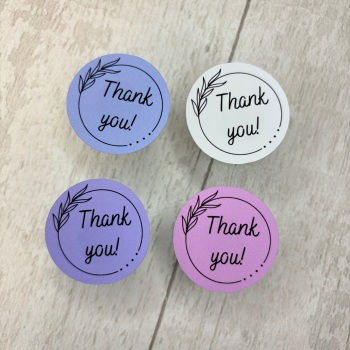 35 Pack - 33mm Thank You Stickers