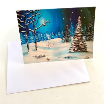 Silent Night Greeting Card