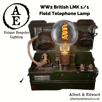 WW2 Military field telephone Lamp