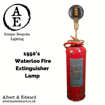 1950's Waterloo Fire Extinguisher Lamp