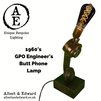 1960's GPO Engineer's Butt Phone Lamp