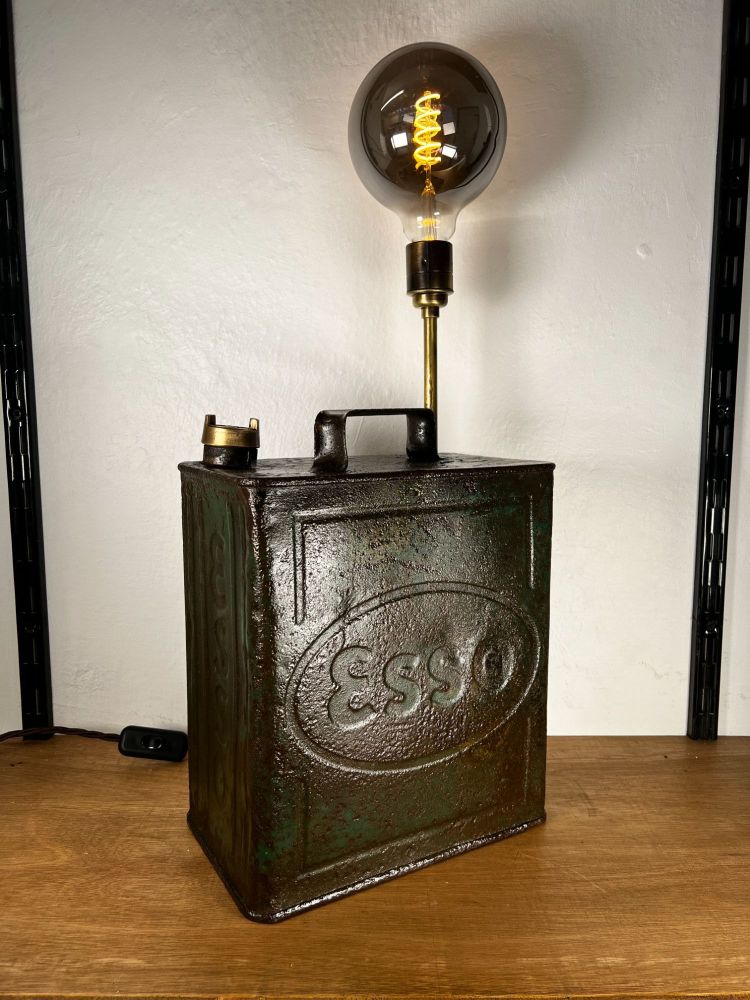 1940's ESSO Petrol Can Lamp