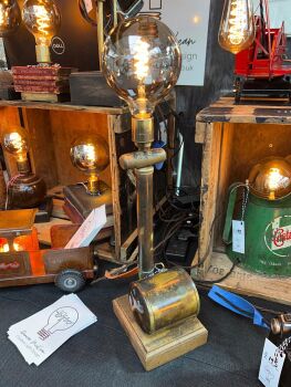 Brass Victorian Bug Sprayer Lamp