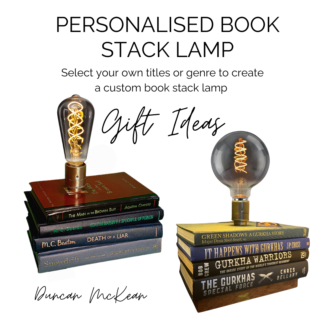 Customisable Stack of Books LIght