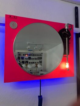 Pink Turntable Wall Lights