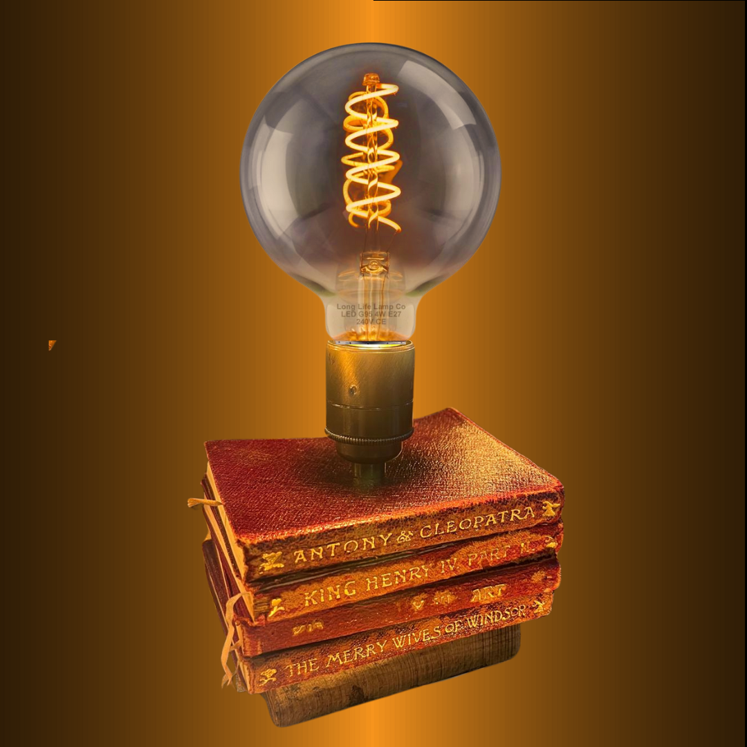 18th Century Shakepeare books lights.