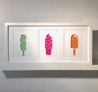 Ice Creams (large frame 32x 52cm)