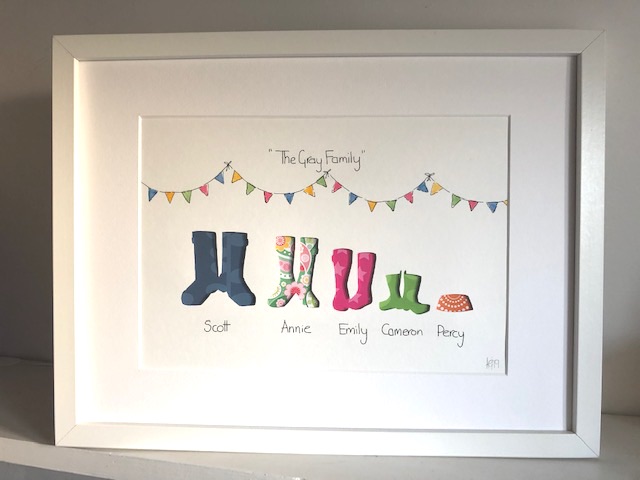 Welly Picture (Large frame 42x32cm)