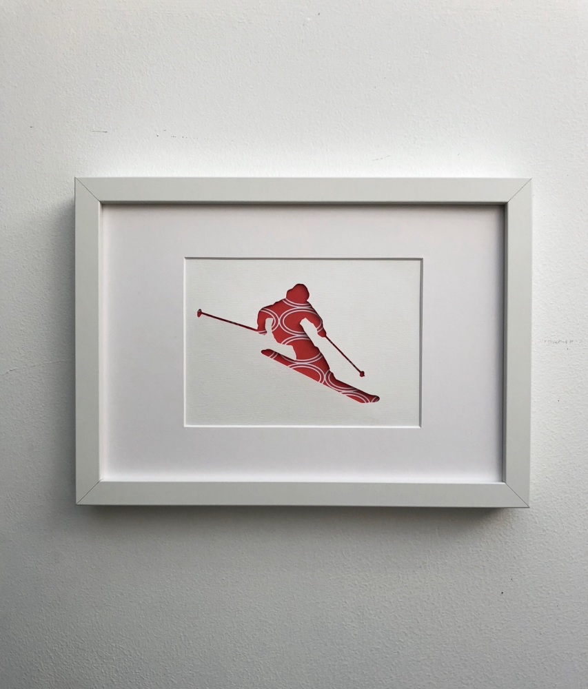 Skiing (medium frame 23x32cm)