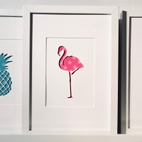 Flamingo (medium frame 23x32cm)