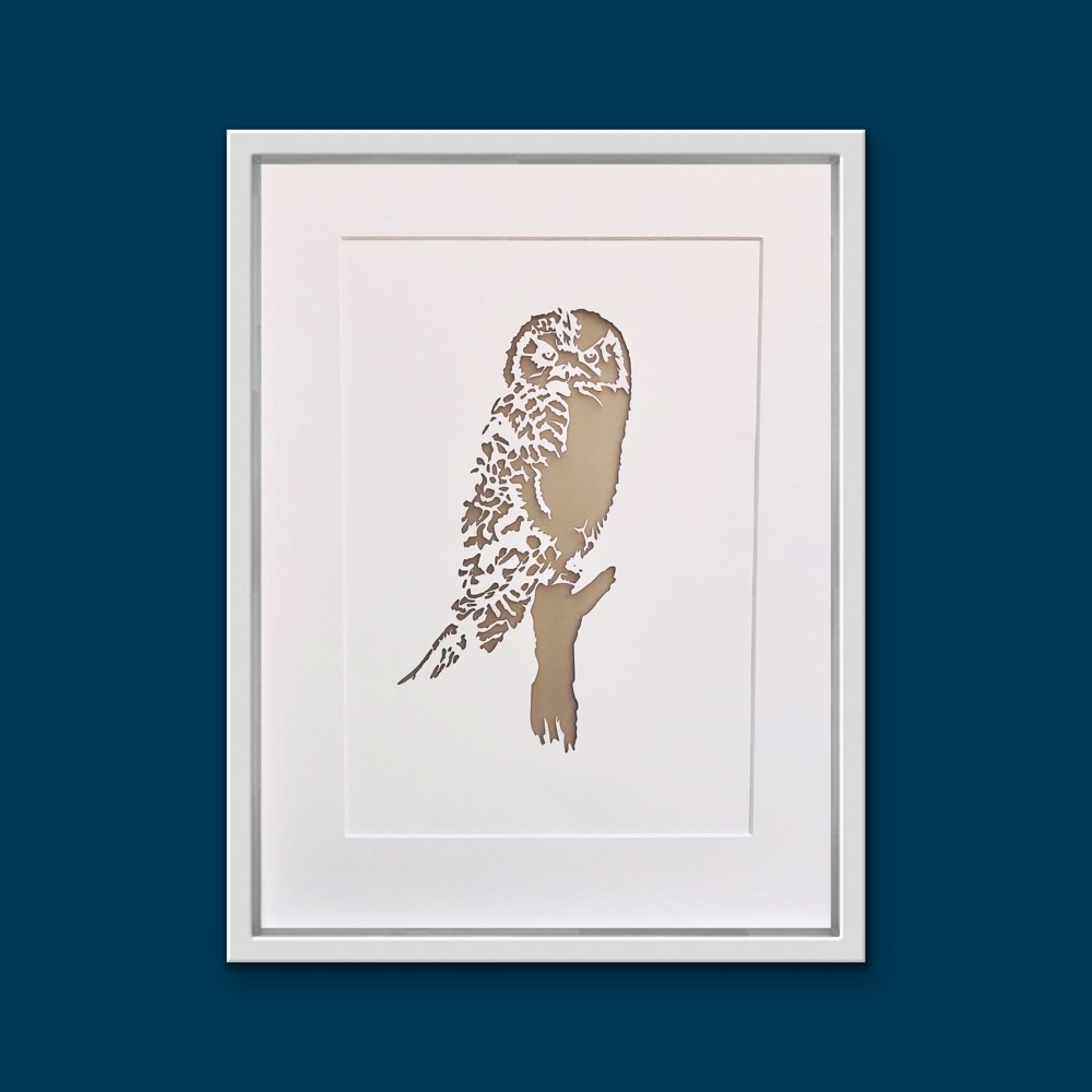 Owl (extra large frame 42x52 cm)