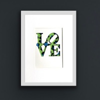 Love Green (framed 32x23cm) 