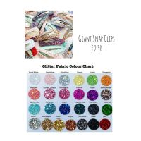 Giant glitter snap clips