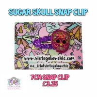 Sugar Skull Snap Clip